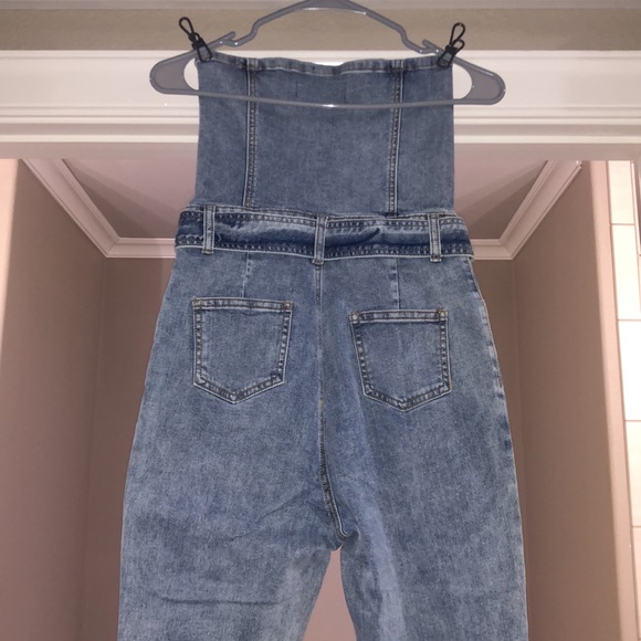 Kittenish Emma denim jumpsuit - Picture 3 of 5